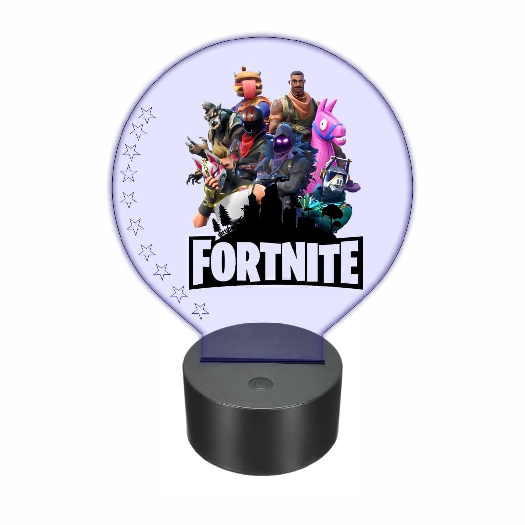 lampa led 3D personalizata fortnite gaming