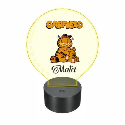 lampa led 3D personalizata garfield pisica