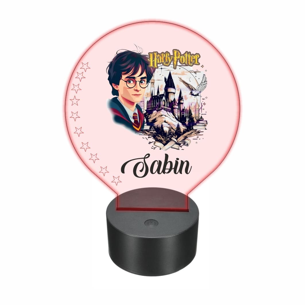 lampa led 3D personalizata harrypotter castel