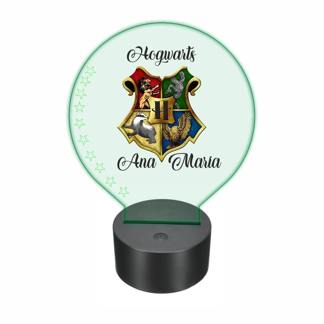 lampa led 3D personalizata hogwarts embleme
