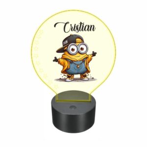 lampa led 3D personalizata minion