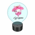 lampa led 3D personalizata mymelody roz