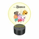 lampa led 3D personalizata peppapig prieteni