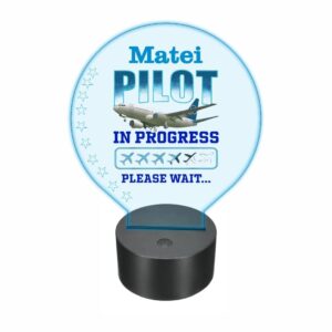 lampa led 3D personalizata pilot