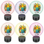 lampa led 3D personalizata pokemon echipa