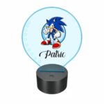 lampa led 3D personalizata sonic