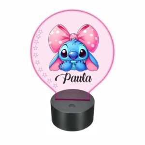 lampa led 3D personalizata stitch funda