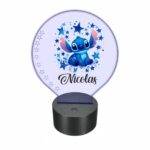 lampa led 3D personalizata stitch stele