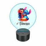 lampa led 3D personalizata stitch tropical