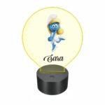 lampa led 3D personalizata strumfita