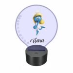 lampa led 3D personalizata strumfita