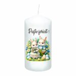 Lumanare Festiva Paste Alb 14 7 Cm Lps020