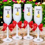 pahare botez personalizate alba zapada alb