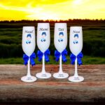 pahare botez personalizate bebe albastru