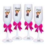 pahare botez personalizate bossbaby fetita roz