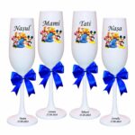 pahare botez personalizate disney alb