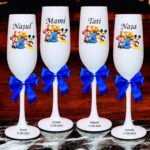 pahare botez personalizate disney alb