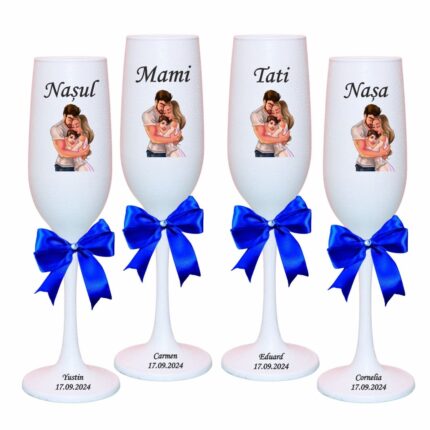 pahare botez personalizate familie bebelus