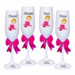 pahare botez personalizate fetita roz