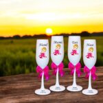 pahare botez personalizate fetita roz