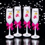 pahare botez personalizate fetita roz