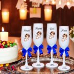 pahare botez personalizate inger baietel alb