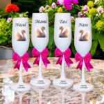 pahare botez personalizate lebada eleganta