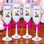 pahare botez personalizate lebada eleganta