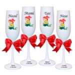 pahare botez personalizate mica sirena pestisor