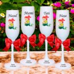 pahare botez personalizate mica sirena pestisor