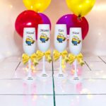 pahare botez personalizate minion galben