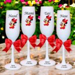 pahare botez personalizate minnie bebelus