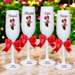 pahare botez personalizate minnie mouse rosie