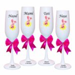 pahare botez personalizate piglet floare