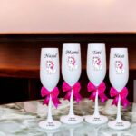 pahare botez personalizate pisicuta roz