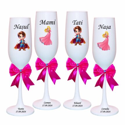 pahare botez personalizate print printesa