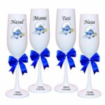 pahare botez personalizate strumf clopotel