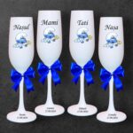 pahare botez personalizate strumf clopotel
