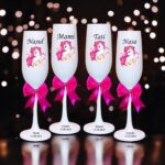 pahare botez personalizate unicorn inimi