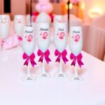 pahare botez personalizate zana roz