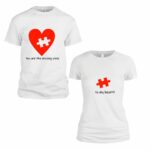 Set Tricouri Indragostiti Alb Tu25