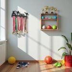 suport medalii personalizat karate negru