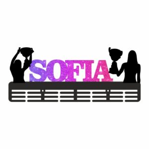 suport medalii personalizat roz