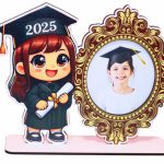 Decoratiune Absolvire, Tip Rama Foto,Lemn, 18x15cm, CABS003