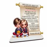 Decoratiune Absolvire, Personalizata, Tip Diploma, Lemn, 18x17cm, CABS010 - imagine 3