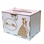 Cutie Dar Miri, Fluturi, Alb, Lemn, 29x20x20 cm, CDN008 - imagine 5