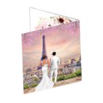 Invitatie Nunta, Model INC003, 14.8×15.7cm, Rosu - imagine 5