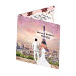 Invitatie Nunta, Model INC003, 14.8×15.7cm, Rosu - imagine 4