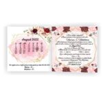 Invitatie Nunta, Model INC003, 14.8×15.7cm, Rosu - imagine 2
