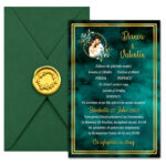 Invitatie Nunta, A5, Verde, INC005
